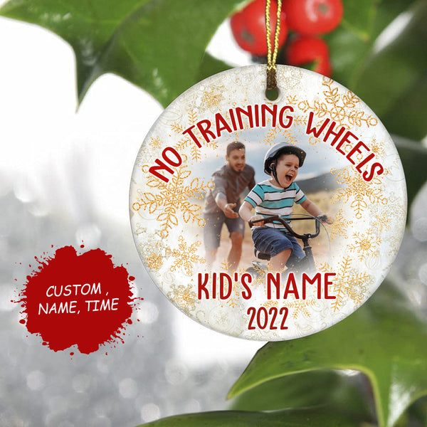 No training wheels ornament, BMX bike ornament for boys girls, commemorative cycling ornament| ONT87