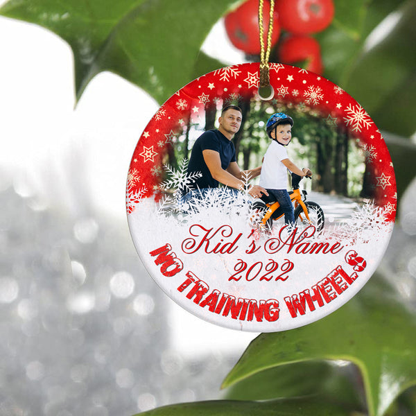No training wheels ornament boys girls, BMX bike ornament, kids commemorative cycling ornament| ONT91