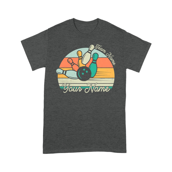 Custom Bowling Retro Shirt, Personalized Bowling Name T-Shirt