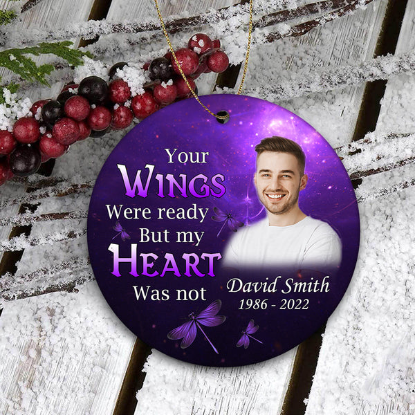 Customized Memory Christmas Ornament Loss Son Sympathy Gifts In Memory Ornament Memorial Gifts OP100