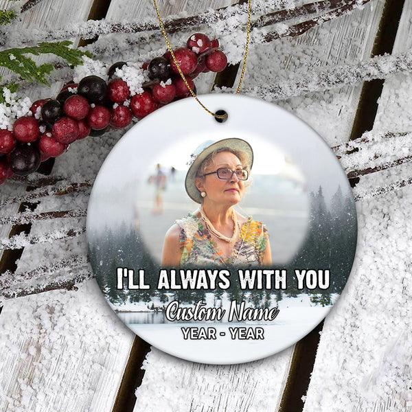 Personalized Memorial Ornament - Christmas Remembrance, Sympathy Gift for Loss of A Loved One - VTQ209