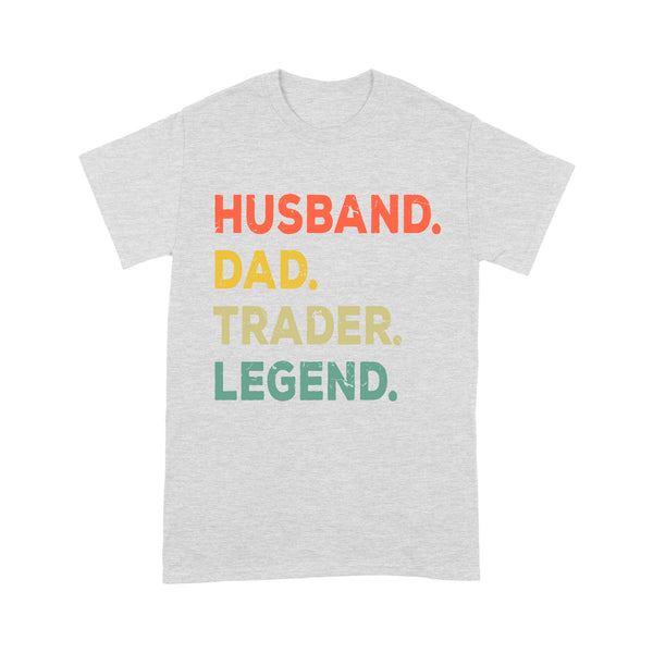 Husband Dad Trader Legend | Funny Stock Trader Shirt Gifts | Day Trading Crypto Bitcoin Shirts NS72 Myfihu