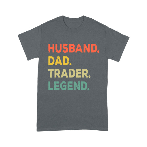 Husband Dad Trader Legend | Funny Stock Trader Shirt Gifts | Day Trading Crypto Bitcoin Shirts NS72 Myfihu