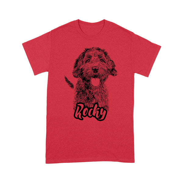 Custom dog portraits art T Shirts, personalized gifts for Dog mom, Dog dad, Dog lovers IPHW2760