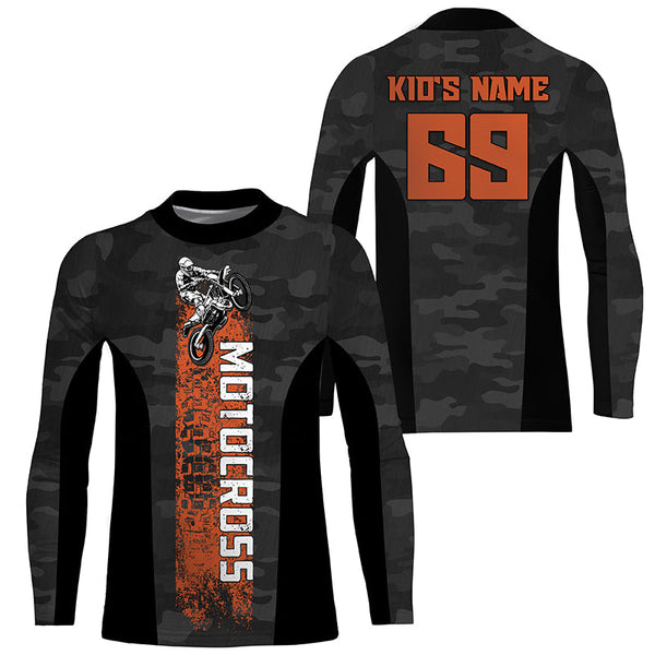 Camouflage Motocross Jersey Personalized Dirt Bike UPF30+ MX Racing Shirt Off-Road Motorcycle NMS1245