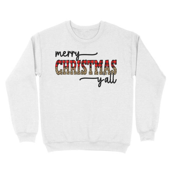 Merry Christmas Y'all Sweatshirt FFS - IPHW1921