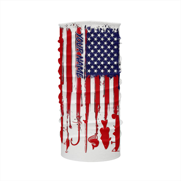 American flag UV protection fishing shirt gift for fisherman A11