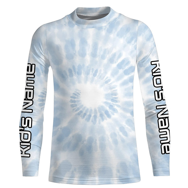 Personalized spiral tie dye Long sleeve performance Fishing Shirts, Fishing gifts for Fishing lovers IPHW3583