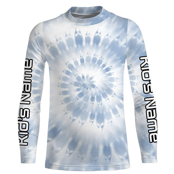 Custom spiral tie dye Long sleeve performance Fishing Shirts, Fishing gifts for Fishing lovers IPHW3585