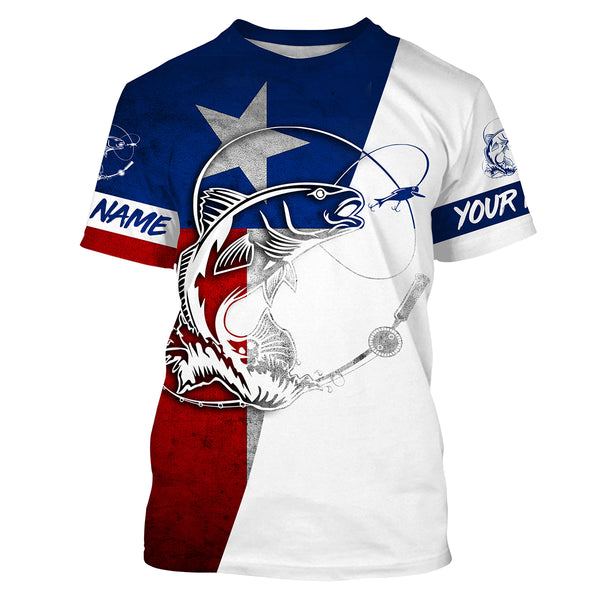 Texas Redfish Custom Long Sleeve performance Fishing Shirts, Redfish Fishing jerseys IPHW2881