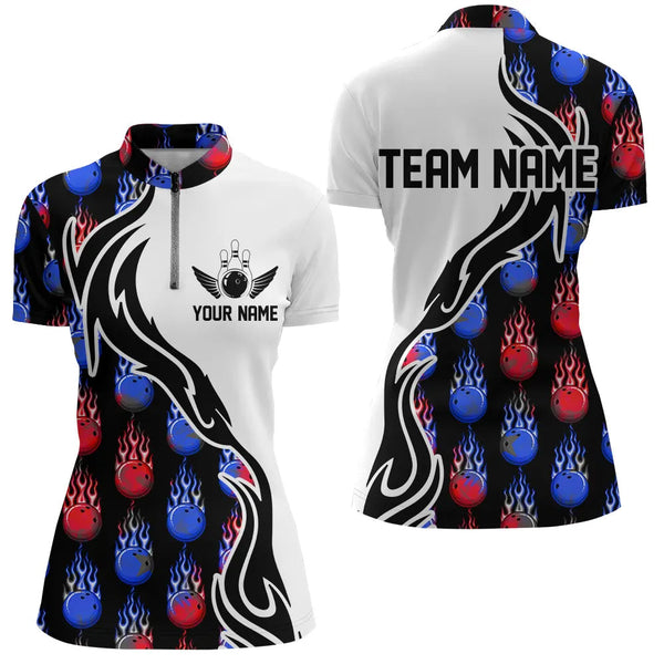 Custom Bowling Shirts For Women, Personalized Bowling Team Jerseys IPHW4979