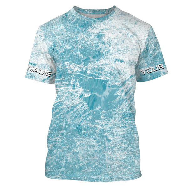 Ice camo Ice Fishing Shirts, Personalized Ice Fishing Clothing for men, women and kids IPHW3504