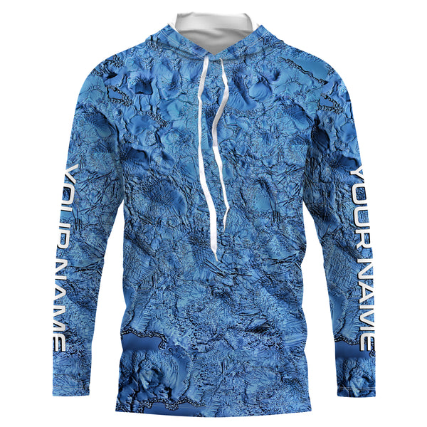 Ice camo Ice Fishing Shirts, Personalized Ice Fishing Clothing for men, women and kids IPHW3507