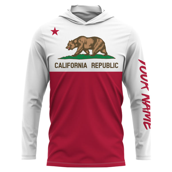 California Flag Shirts Custom UV Long Sleeve Performance Shirts - Personalized California Clothing - IPHW1806