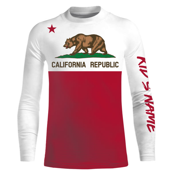 California Flag Shirts Custom UV Long Sleeve Performance Shirts - Personalized California Clothing - IPHW1806