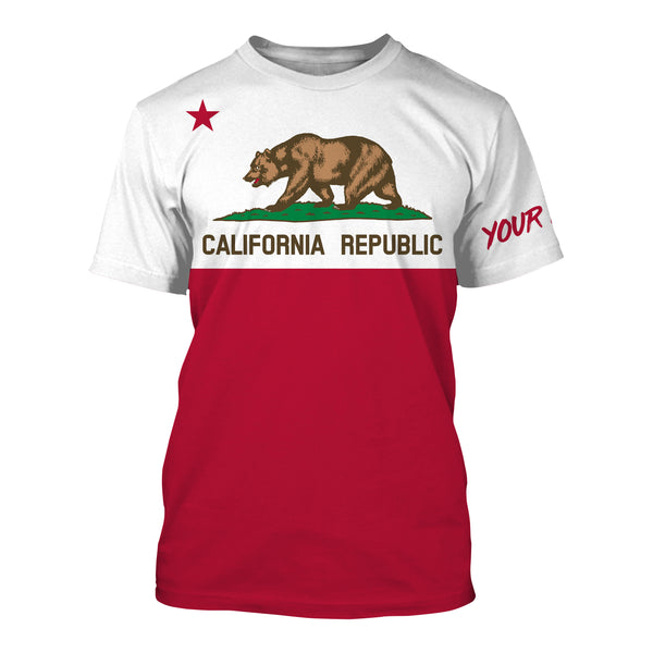 California Flag Shirts Custom UV Long Sleeve Performance Shirts - Personalized California Clothing - IPHW1806