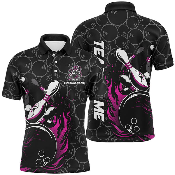 Personalized Multi-Color Strike Bowling Team Shirts, Bowling Ball And Pins Bowling Jerseys Unisex Bowlers Outfit IPHW5933