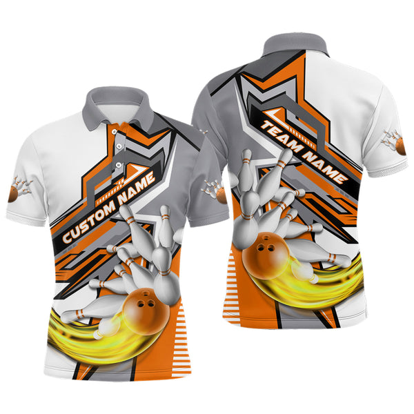Personalized Multi-Color Bowling Team Jerseys, Bowling Tournament Polo / Quarter Zip Shirts For Men And Women IPHW5934