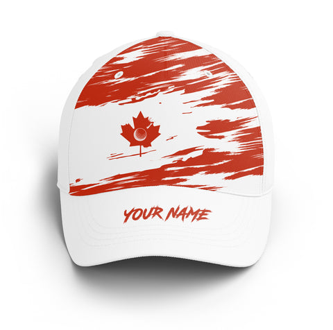 Canadian flag golf hat custom name baseball golf cap hat, best golf gifts golfers NQS4520