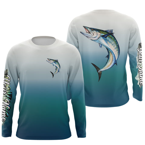 King Mackerel ( Kingfish) fishing Custom Name fishing jersey, deep sea fishing tournament shirts NQS3959