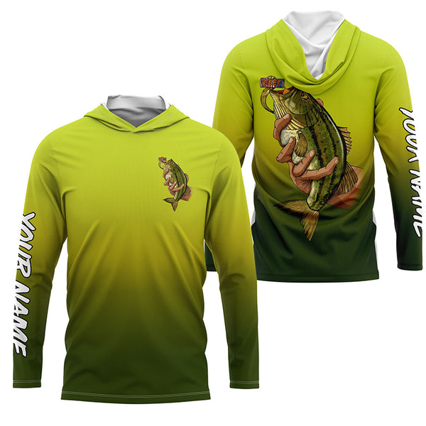 Bass fishing & beer Custom sun protection Long sleeve Fishing Shirts, Bass Fishing Gift for men, women NQS4423