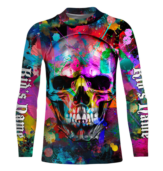 Skull Colorful 3D All Over Printed Shirts, Hoodie - Personalized Gifts for Men, Women and Kid - FSD2580