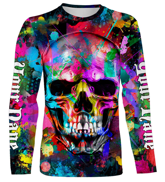 Skull Colorful 3D All Over Printed Shirts, Hoodie - Personalized Gifts for Men, Women and Kid - FSD2580