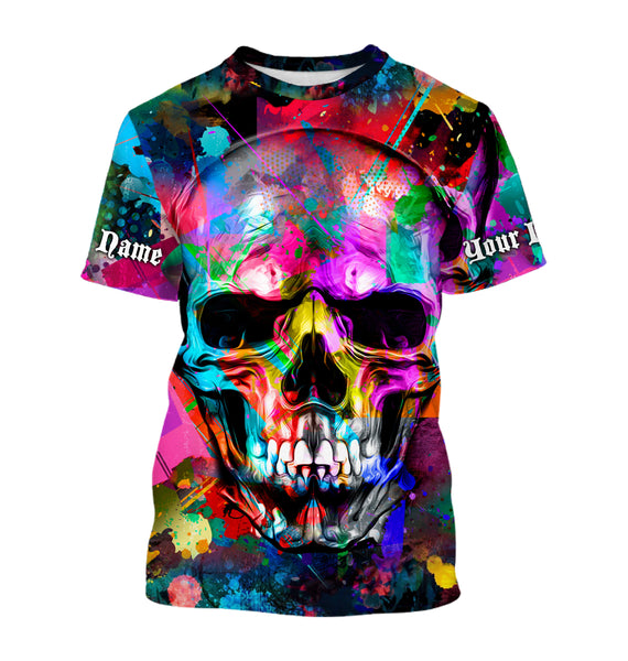 Skull Colorful 3D All Over Printed Shirts, Hoodie - Personalized Gifts for Men, Women and Kid - FSD2580