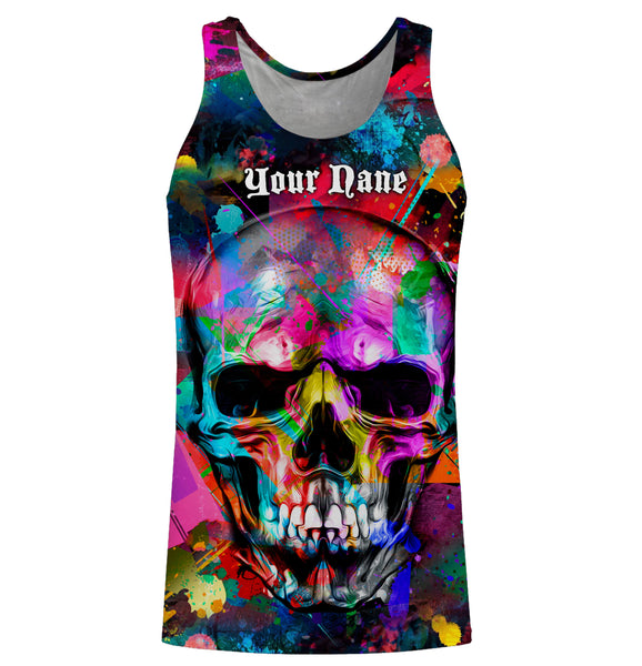Skull Colorful 3D All Over Printed Shirts, Hoodie - Personalized Gifts for Men, Women and Kid - FSD2580