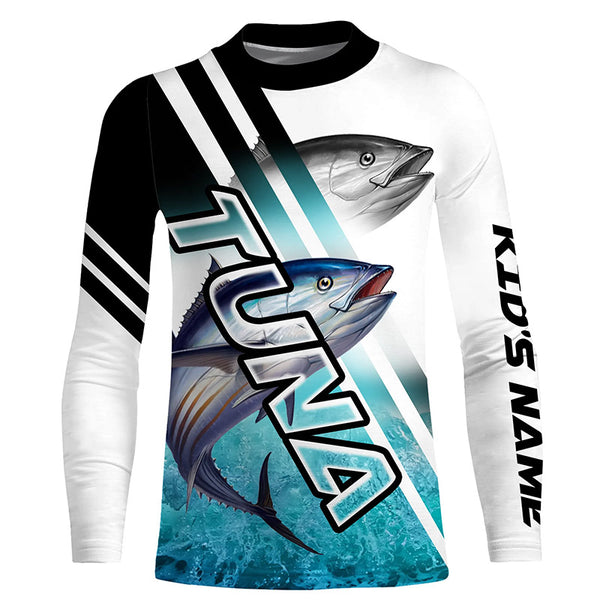 Custom Long Sleeve UPF 30+ Bluefin Tuna Fishing Shirt, Tuna Fishing jerseys TTS0598
