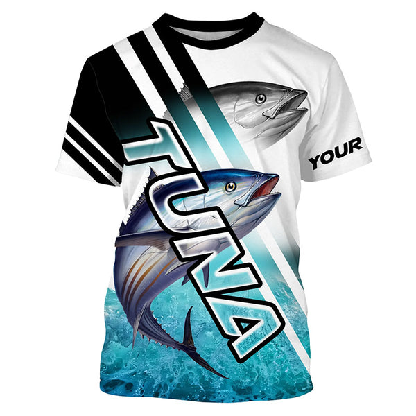 Custom Long Sleeve UPF 30+ Bluefin Tuna Fishing Shirt, Tuna Fishing jerseys TTS0598