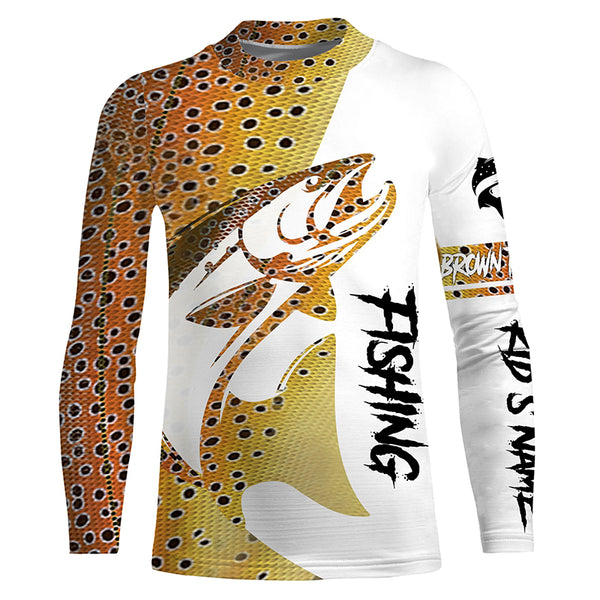 Brown Trout Fishing skin fish Personalized 3D All Over Printed Apparel TTS0644
