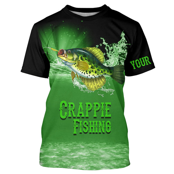 Crappie Long Sleeve Fishing Shirt for Men, Personalized Performance Clothing TTS0791