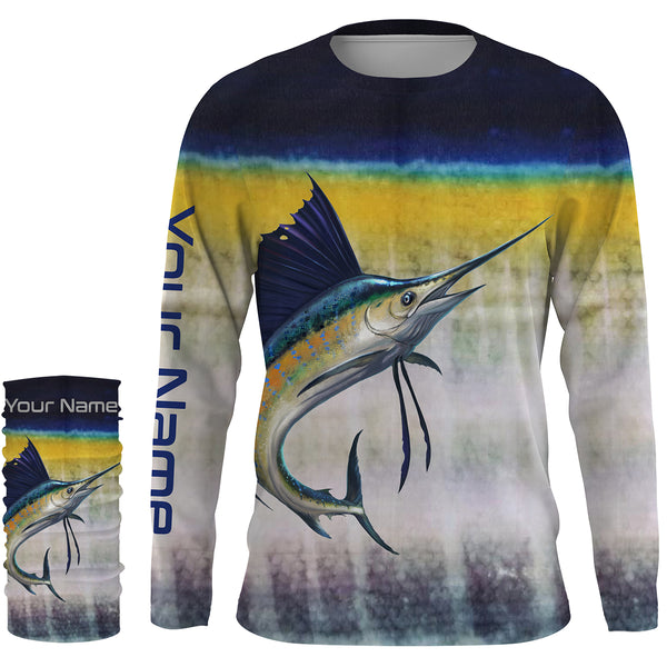 Sailfish Fishing Custom Long Sleeve performance Fishing Shirts Fishing jerseys TTS0012