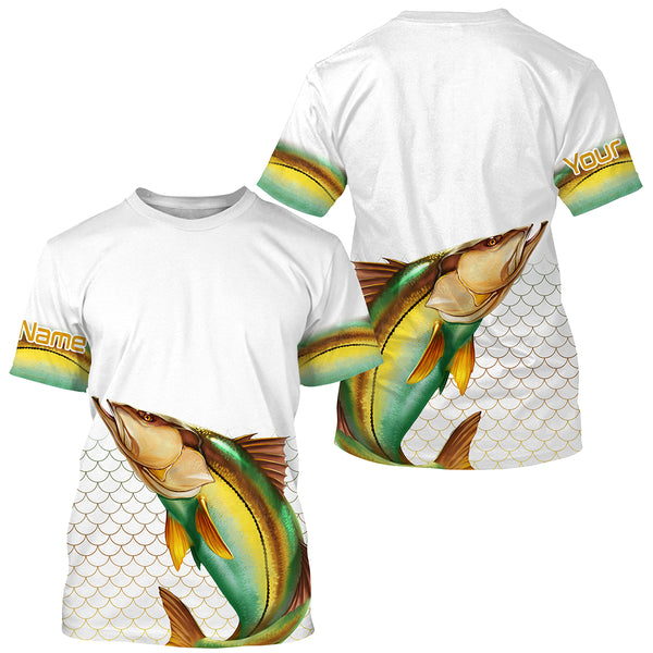 UPF 30+ Long Sleeve Performance Snook Fishing Shirt - UV Sun Protection TTS0046