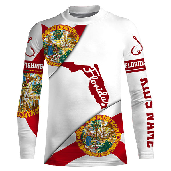 Patriot Long Sleeve Performance Shirts UV Protection UPF 30+, Personalized Florida Clothing TTS0213