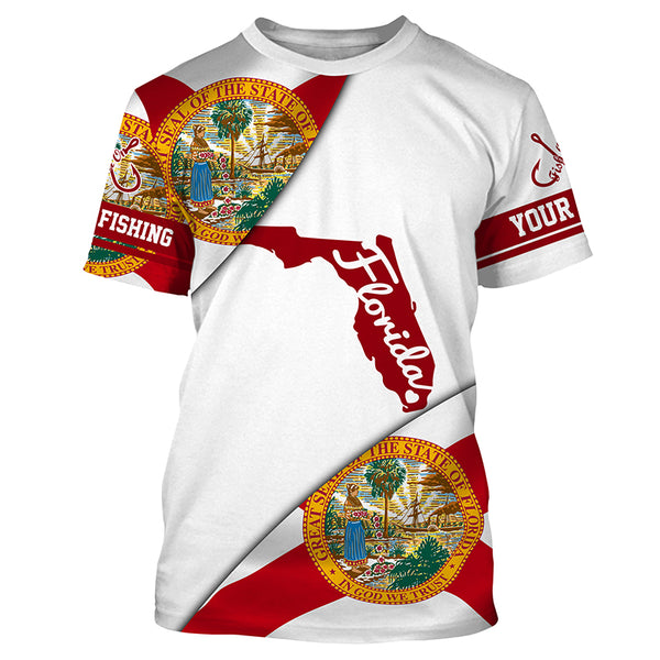 Patriot Long Sleeve Performance Shirts UV Protection UPF 30+, Personalized Florida Clothing TTS0213