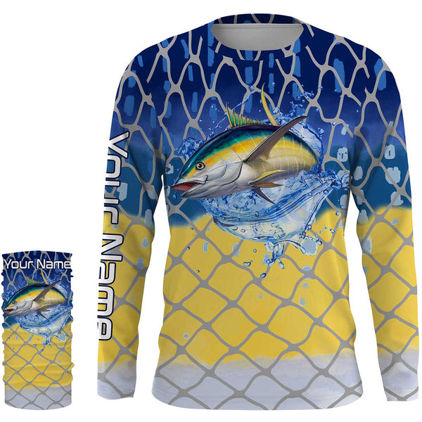 Tuna fishing skin personalized custom name sun protection long sleeve fishing shirts TTS0082