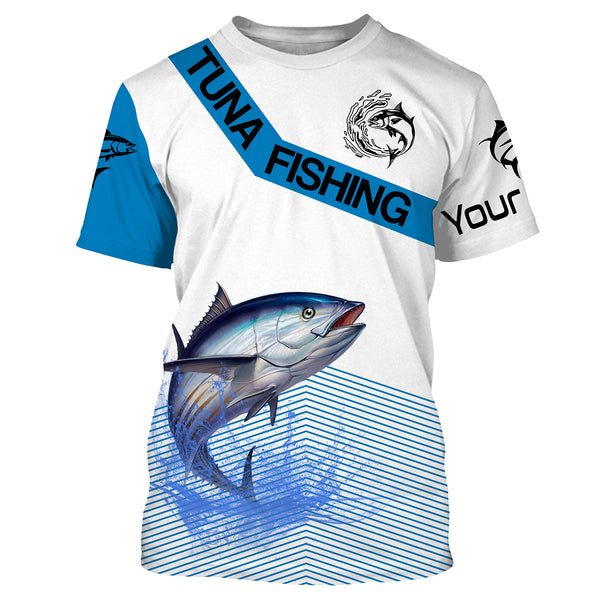Tuna Fishing UPF 30+ Long Sleeve Performance Fishing Shirt - UV Sun Protection TTS0092