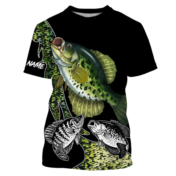 Crappie Fishing Custom long sleeve performance Fishing Shirt TTS0229