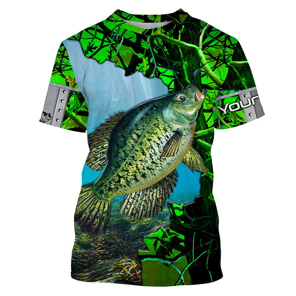 Crappie Fishing Custom name Long Sleeve tournament Fishing jerseys Shirts  TTS0717