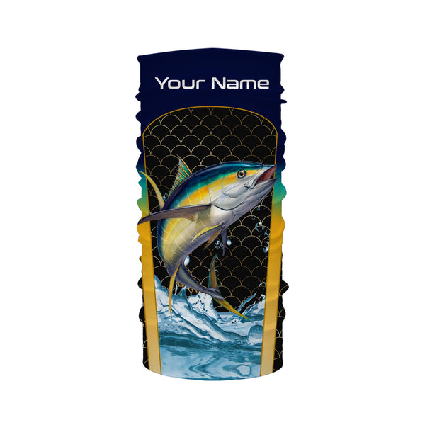 Yellowfin Tuna Fishing Custom Long Sleeve Fishing Shirts, Tuna Fishing jerseys TTS0031