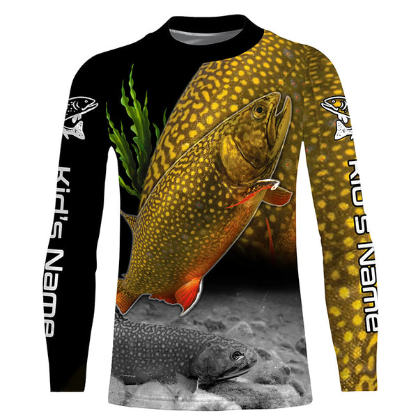 Brook Trout Fishing Freshwater Fish Long Sleeve Fishing Shirts, Fishing jerseys TTS0661