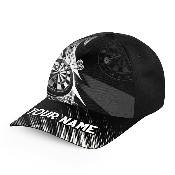 Personalized Black White Baseball Darts Hat Custom Cool Darts Cap For Dart Team Darts Gifts LDT1280