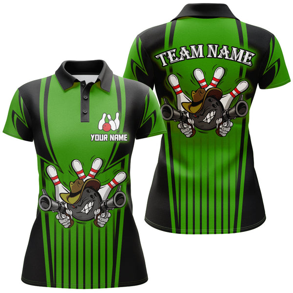 Custom Bowling Shirt for Women Bowling Jersey Bowling Team League Polo Shirt QZT44