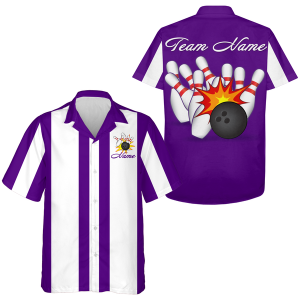 Personalized Bowling Jersey Bowling Team Jersey Bowling Hawaii Shirt Unisex QZT214