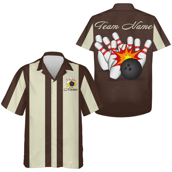 Personalized Bowling Jersey Bowling Team Jersey Bowling Hawaii Shirt Unisex QZT214