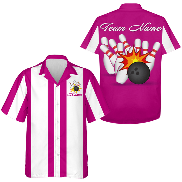 Personalized Bowling Jersey Bowling Team Jersey Bowling Hawaii Shirt Unisex QZT214