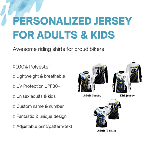Men women kid dirt bike jersey custom Motocross extreme UPF30+ MX racing shirt motorcycle off-road PDT316