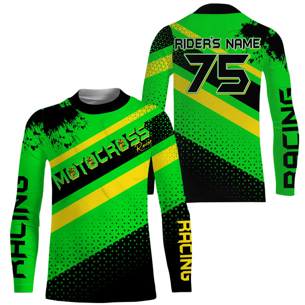 Motocross racing personalized jersey UFP30+ adult kid dirt bike off-road long sleeves 3d print NMS1083